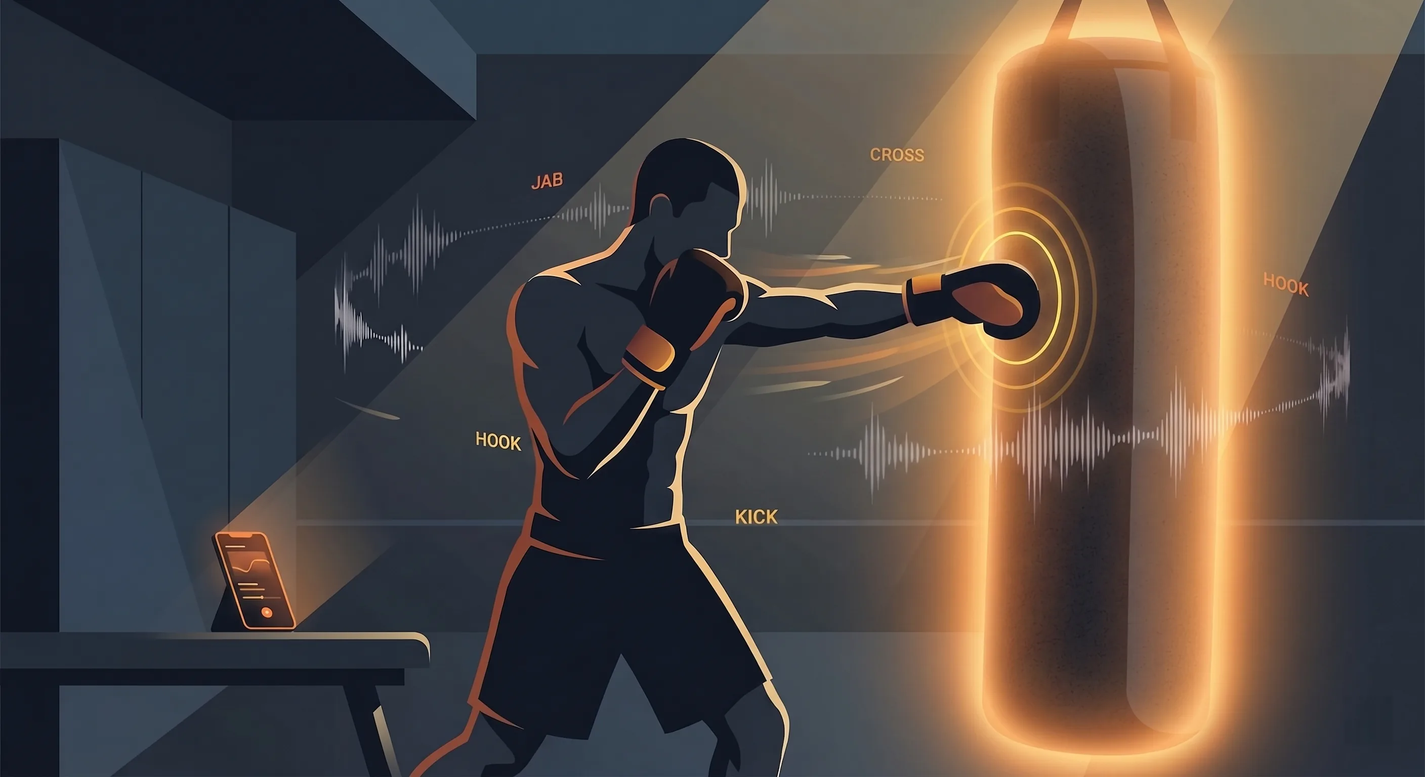 Punchy solo striking callout illustration